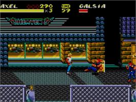 In game image of Streets of Rage 2 on the Sega Master System.