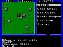 In game image of Ultima IV: Quest of the Avatar on the Sega Master System.