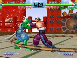 In game image of Toy Fighter on the Sega Naomi.