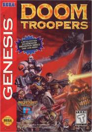 Box cover for Doom Troopers: Mutant Chronicles on the Sega Nomad.