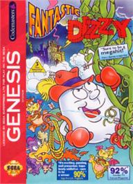 Box cover for Fantastic Adventures of Dizzy, The on the Sega Nomad.
