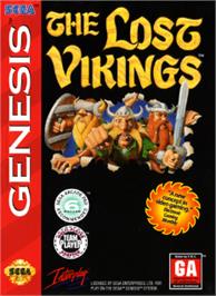 Box cover for Lost Vikings, The on the Sega Nomad.