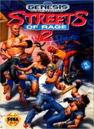Box cover for Streets of Rage 2 on the Sega Nomad.