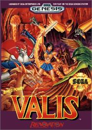 Box cover for Valis: The Fantasm Soldier on the Sega Nomad.