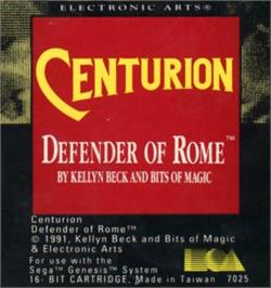 Cartridge artwork for Centurion: Defender of Rome on the Sega Nomad.