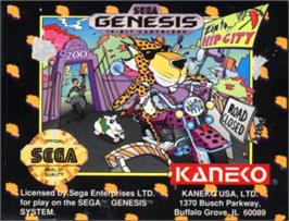 Cartridge artwork for Chester Cheetah: Too Cool to Fool on the Sega Nomad.