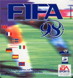 Cartridge artwork for FIFA 98: Road to World Cup on the Sega Nomad.