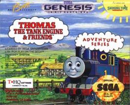 Cartridge artwork for Thomas the Tank Engine & Friends on the Sega Nomad.