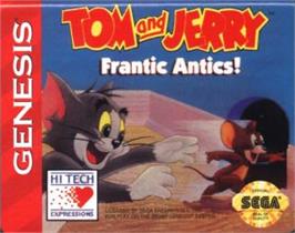 Cartridge artwork for Tom and Jerry - Frantic Antics on the Sega Nomad.