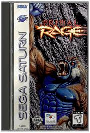 Box cover for Primal Rage on the Sega Saturn.