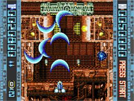 In game image of Blast Wind on the Sega Saturn.