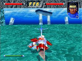 In game image of Hyper Reverthion on the Sega Saturn.