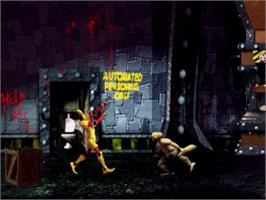In game image of Scud: The Disposable Assassin on the Sega Saturn.