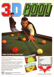Advert for 3D Pool on the Sinclair ZX Spectrum.