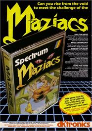 Advert for Maziacs on the MSX 2.
