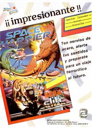 Advert for Space Harrier on the Sega Game Gear.