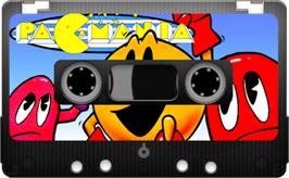 Cartridge artwork for Pac-Mania on the Sinclair ZX Spectrum.