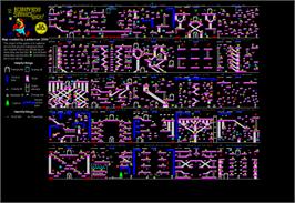 Game map for Bounty Bob Strikes Back! on the Commodore 64.