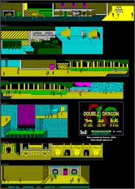 Game map for Double Dragon on the Nintendo NES.