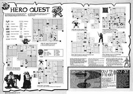 Game map for Hero Quest on the Amstrad CPC.