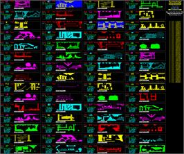 Game map for Lemmings on the Sinclair ZX Spectrum.