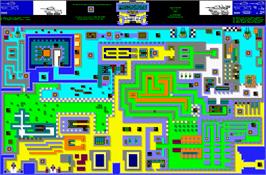 Game map for Panzadrome on the Sinclair ZX Spectrum.