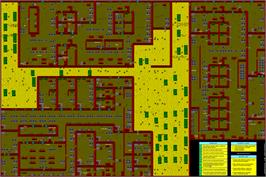 Game map for Rambo III on the MSX 2.