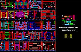 Game map for Rockman on the Sinclair ZX Spectrum.