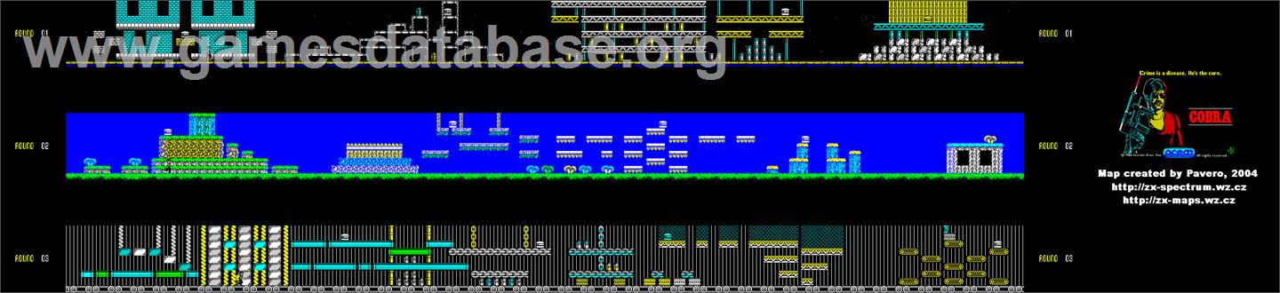Contra - Sinclair ZX Spectrum - Artwork - Map
