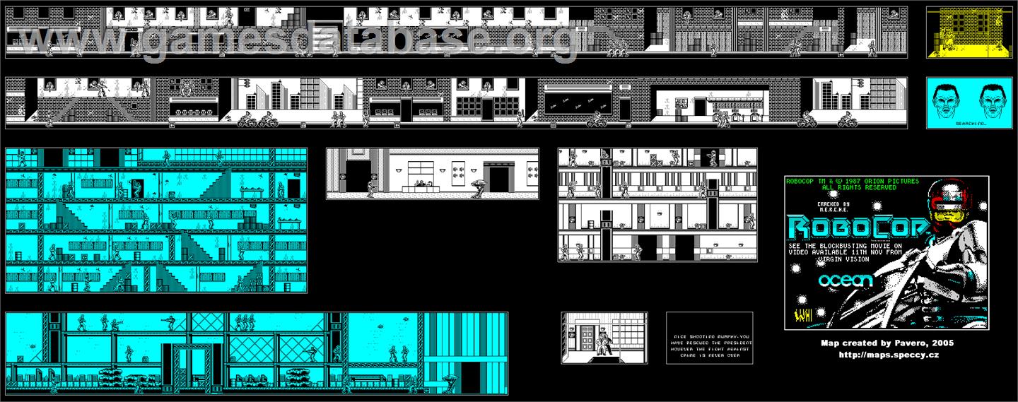 Robocop - MSX - Artwork - Map