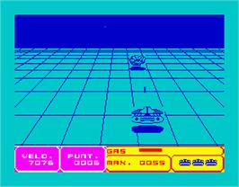 In game image of 3D Interceptor on the Sinclair ZX Spectrum.