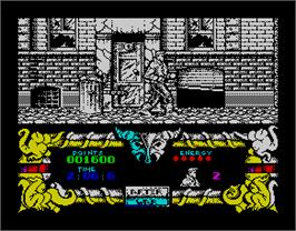 In game image of After the War on the Sinclair ZX Spectrum.