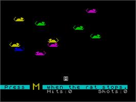 In game image of Alphabet Zoo on the Sinclair ZX Spectrum.