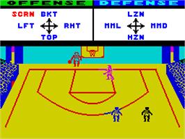 In game image of GBA Championship Basketball: Two-on-Two on the Sinclair ZX Spectrum.