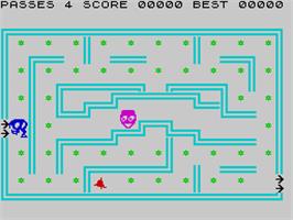 In game image of Hungry Horace on the Sinclair ZX Spectrum.