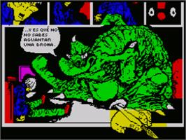 In game image of Myth on the Sinclair ZX Spectrum.