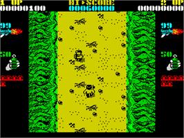 In game image of NY Warriors on the Sinclair ZX Spectrum.