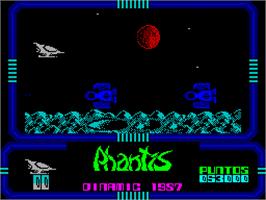 In game image of Phantis on the Sinclair ZX Spectrum.