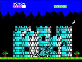 In game image of Ramparts on the Sinclair ZX Spectrum.
