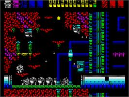 In game image of Rex on the Sinclair ZX Spectrum.