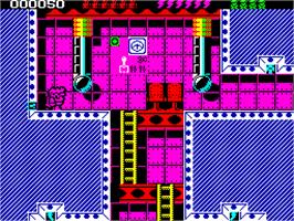 In game image of Rick Dangerous II on the Sinclair ZX Spectrum.