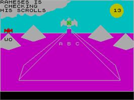 In game image of The Guild of Thieves on the Sinclair ZX Spectrum.