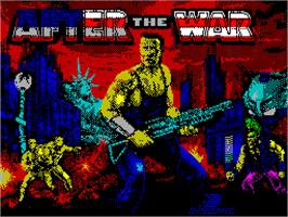 Title screen of After the War on the Sinclair ZX Spectrum.