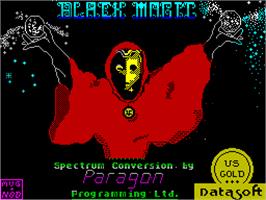 Title screen of Blind Panic on the Sinclair ZX Spectrum.