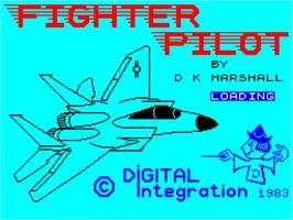 Title screen of Fighter Pilot on the Sinclair ZX Spectrum.