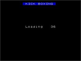 Title screen of Kick Boxing on the Sinclair ZX Spectrum.