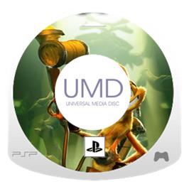 Artwork on the Disc for Daxter on the Sony PSP.