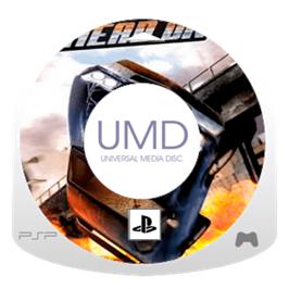 Artwork on the Disc for FlatOut: Head On on the Sony PSP.