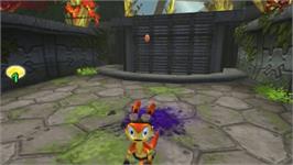 In game image of Daxter on the Sony PSP.