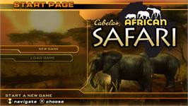 Title screen of Cabela's African Safari on the Sony PSP.